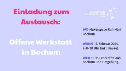 Einladung zum interaktiven Austausch in Bochum