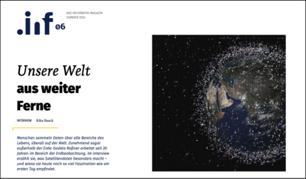 Screenshot der Onlineausgabe der INF06